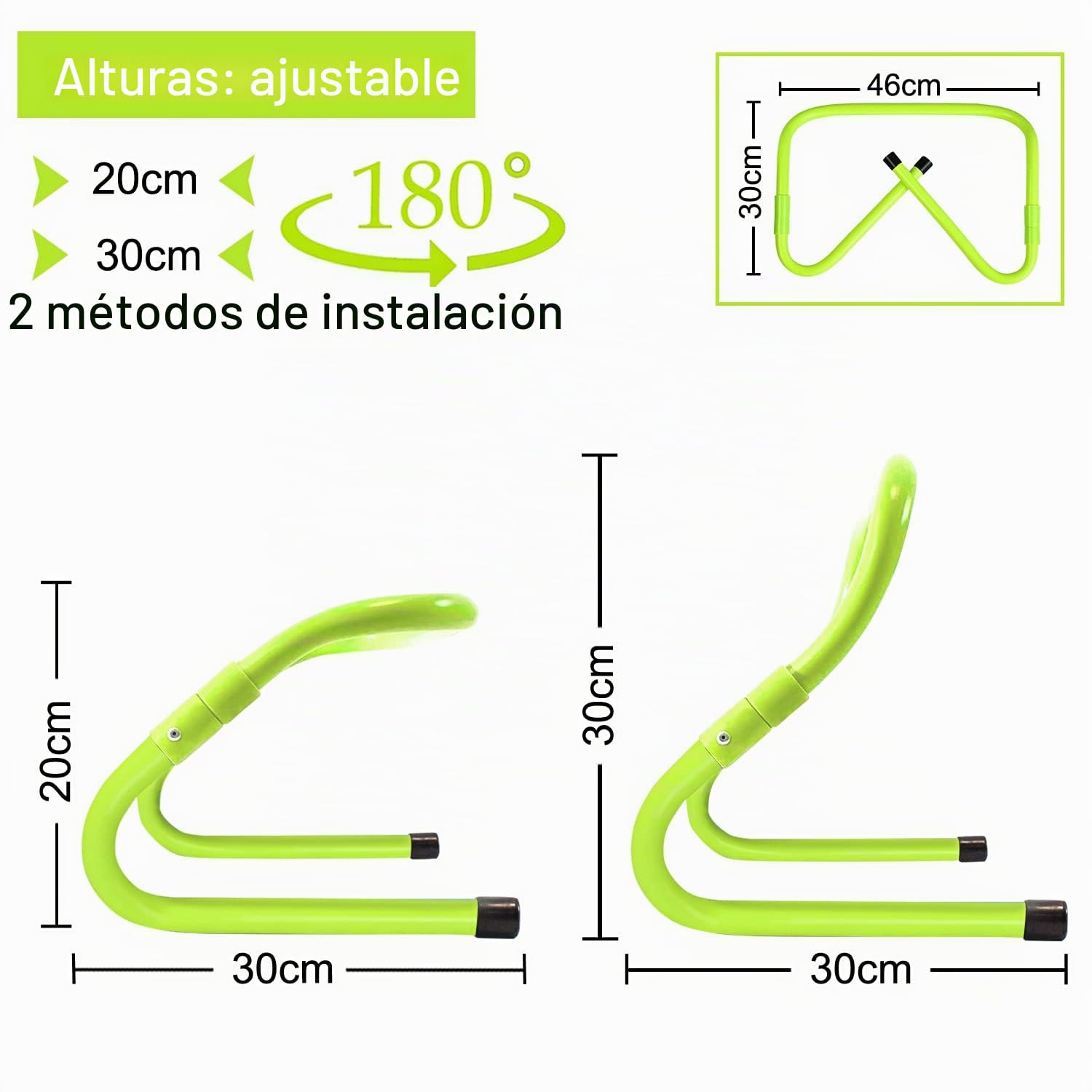Juego de 6 Vallas de Altura Ajustable para Entrenamiento de Velocidad/Agilidad - Juego de Vallas de Fútbol - Juego de Vallas de Entrenamiento Deportivo