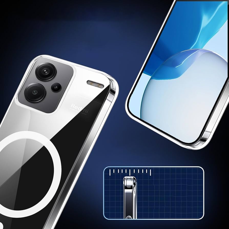 POCO X7 Pro (8GB+256GB) + MagSafe対応保護ケース Telaso Xiaomi Poco X7 Pro ケース 磁気吸着 MagSafe対応 半透明