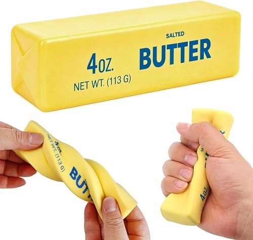 Butter Squishy- Slow Rising Fidget, Novelty Stress Relief Squeeze for Adults Kids, Party Favors Gift Sensory (1)