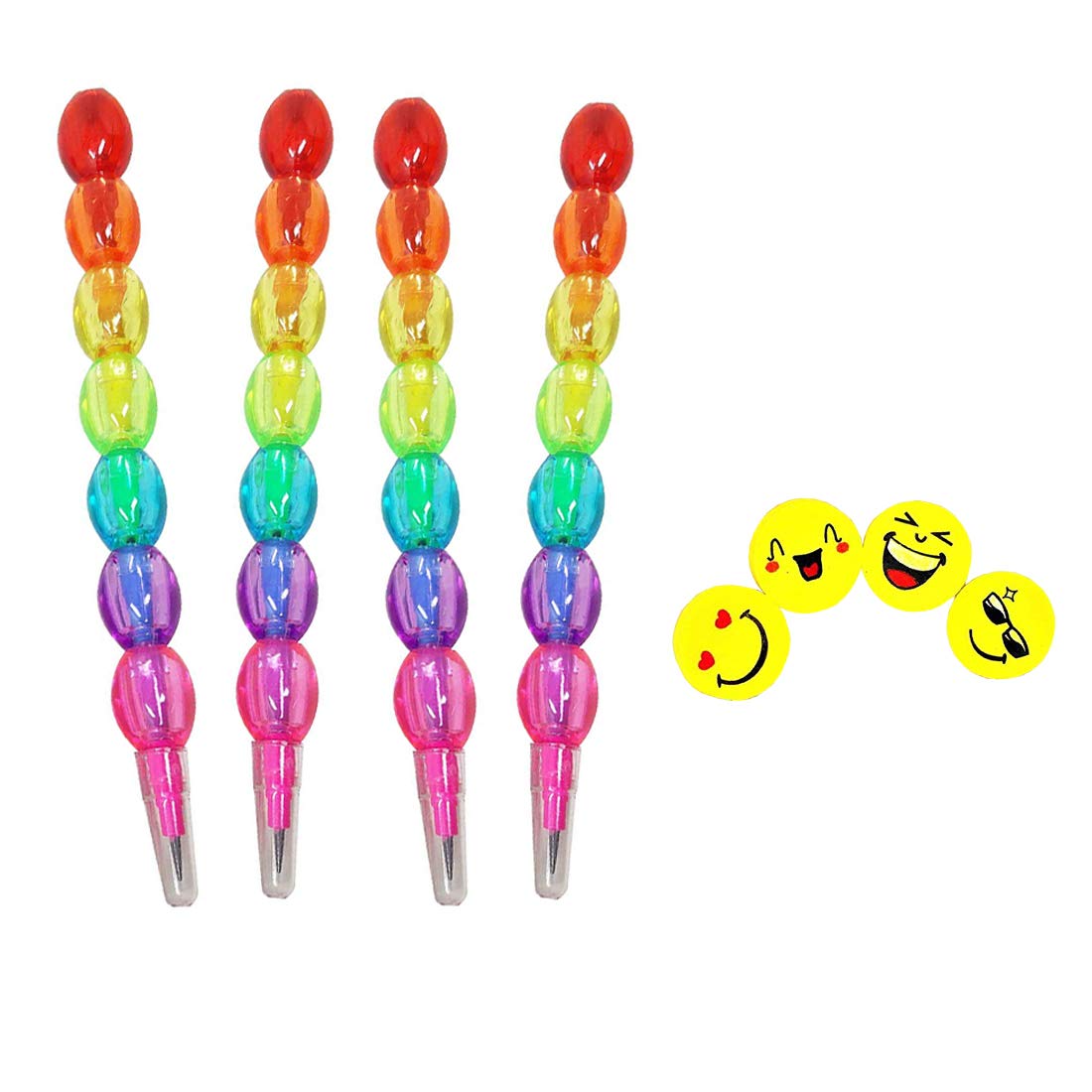 Avinavv 4 Pcs Pearl Moti Non-sharpening Design Pencil For kids and free 4 Smile Eraser Rubber(Multicolored) (B08KFDMFRK) Amazon Price History, Amazon Price Tracker