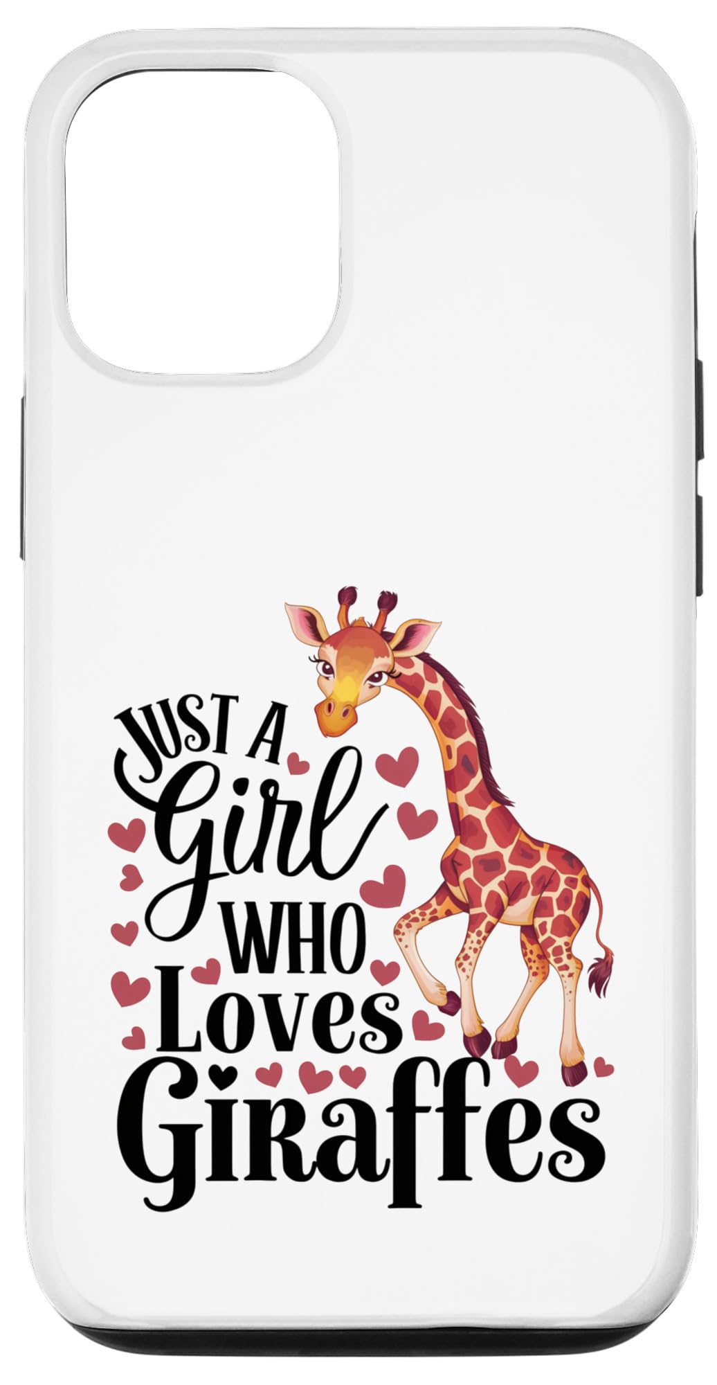 Just A Girl Who Loves Giraffes Cute Zoo Animal Lover Case for iPhone 13