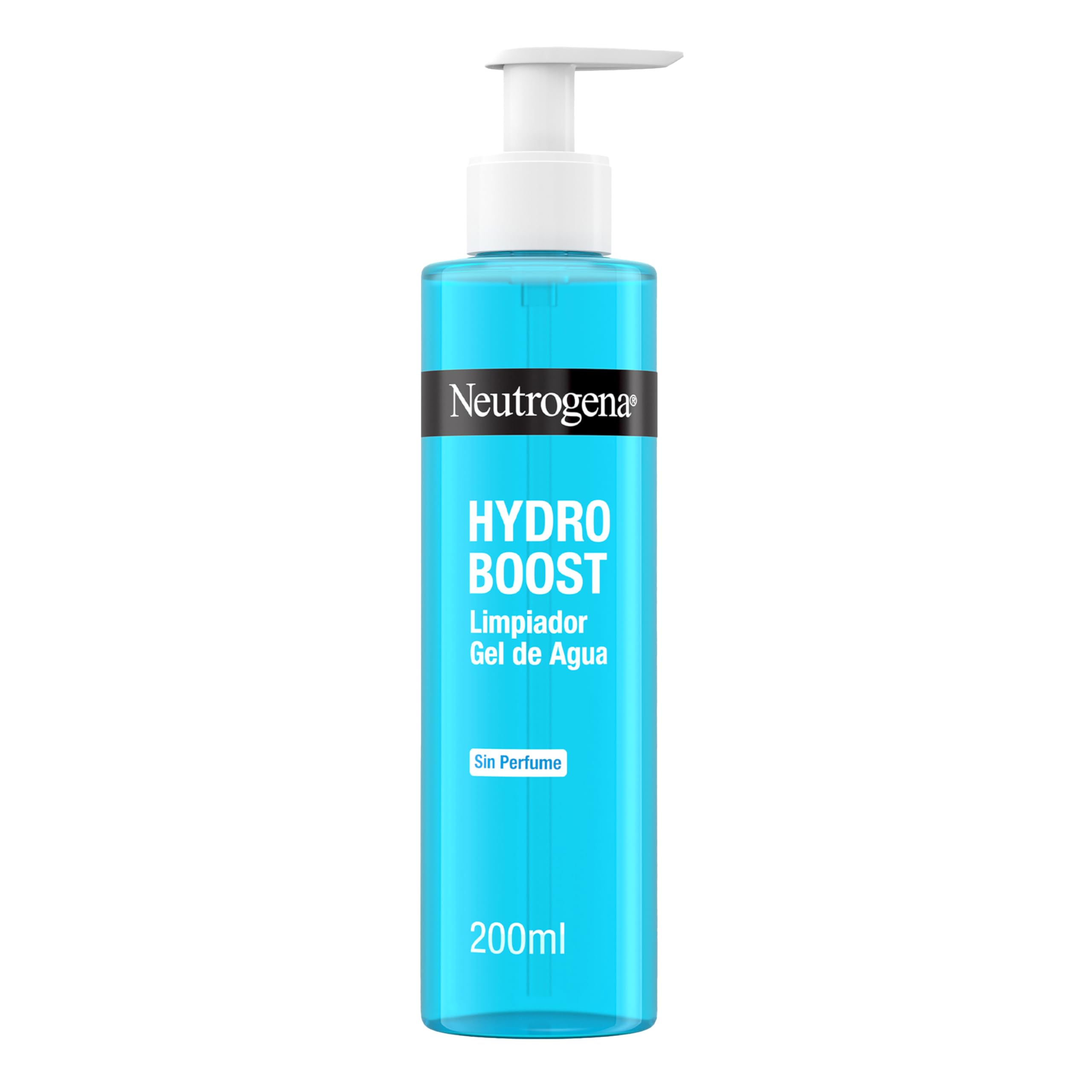 Neutrogena Hydro Boost Acqua-Gel Detergente Viso Senza Profumo, Detergente schiumogeno viso con Acido Ialuronico e Glicerina idratante, Gel detergente struccante per tutti i tipi di pelle, 200 ml