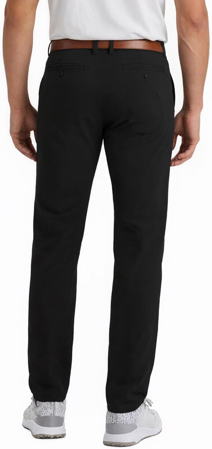 YUCENFU Men's Slim Fit 4-Way Stretch Pant Flat Front Flex Comfy Mens Business Casual Pants - Image 5