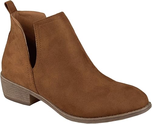 Journee Collection, Women's, Rimi Bootie, Camel, 8.5, Medium