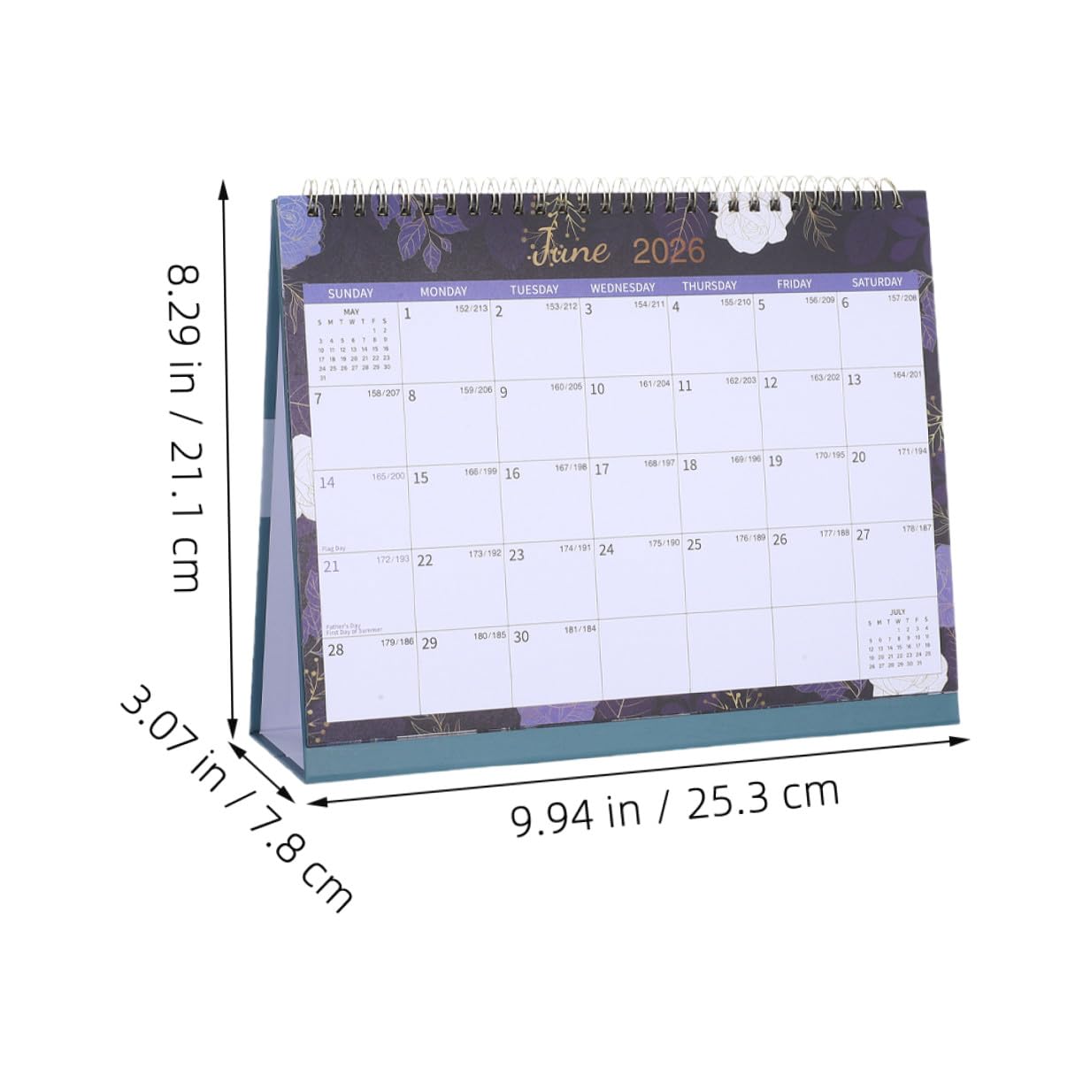 2pezzi Calendario Mensile da Tavolo Calendario da Scrivania con Rilegatura Spirale Planner Mensile in Inglese Design Minimalista per Ufficio e Casa