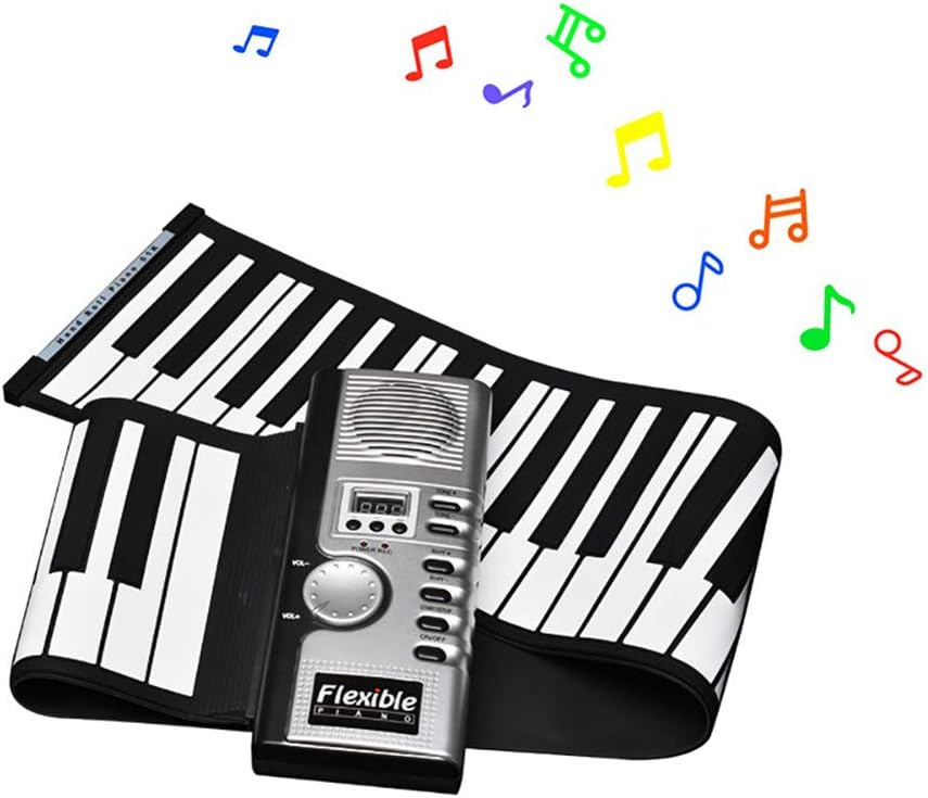 Yajun Roll Up Piano Portable Keyboard 61 Keys Foldable Safety Beginner Toy Child Electronic Education Music Instrument With Recording Function