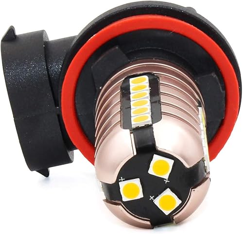 Vista 8 de PHINLION Bombillas LED antiniebla H11 de 3000 lúmenes, color amarillo dorado, superbrillantes, 3030 27-SMD H8 H16, repuesto para lámparas DRL