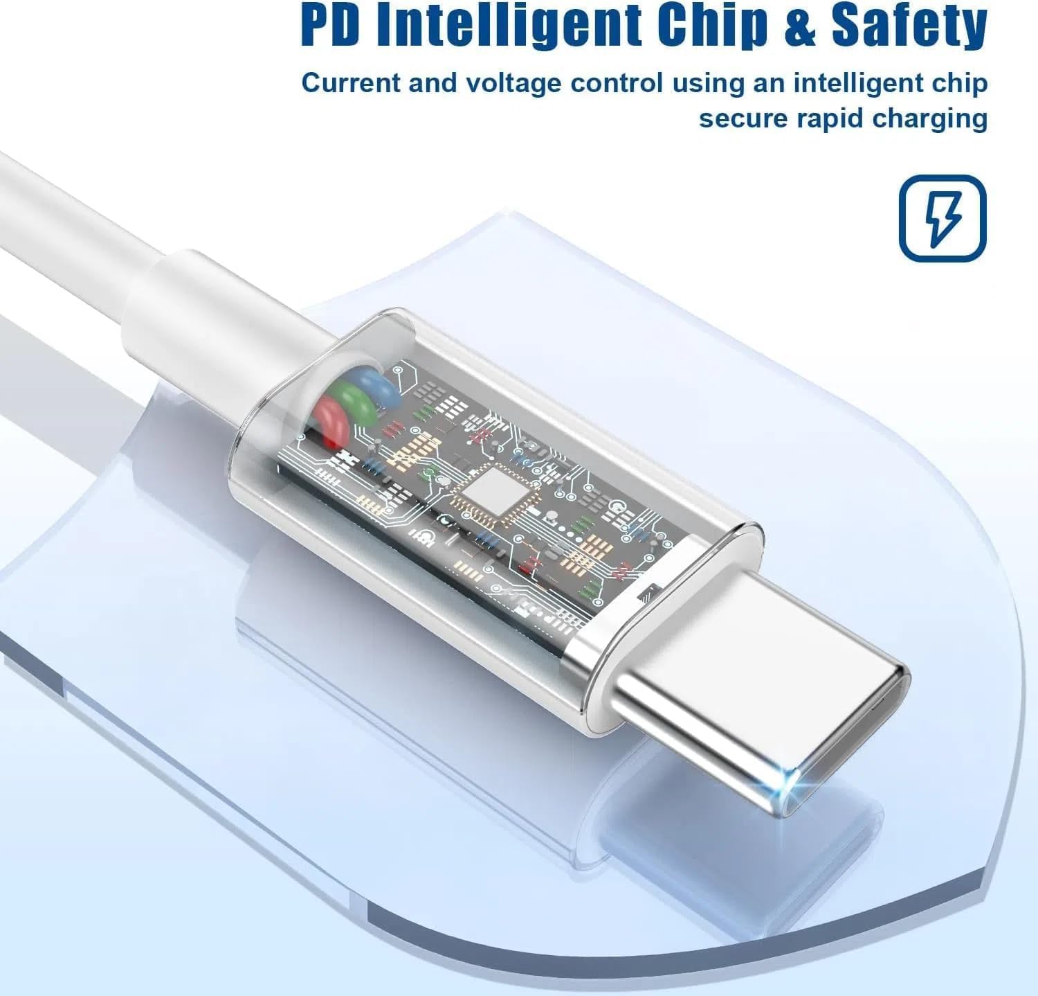 Cable de carga USB C a C de 10 pies, 240 W, cable de carga rápido tipo C a C largo para Apple iPhone 17 Pro Max/17 Air/16 Pro Max/15 Plus, MacBook Pro 2021/2020/2019, iPad 12.9/11 pulgadas/Mini/Air 5