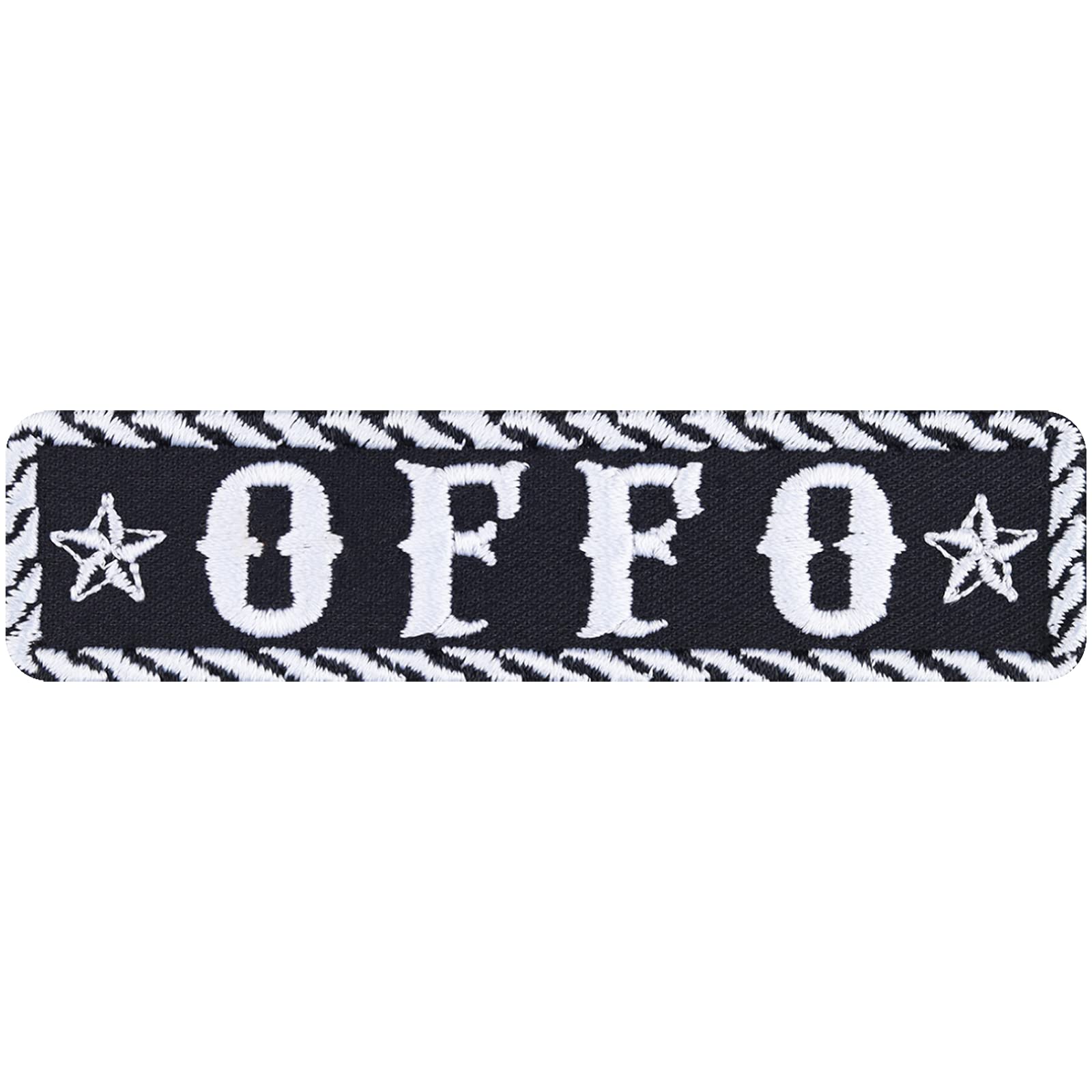 EXPRESS-STICKEREI OFFO Driver Biker Patch sew-on Badge for Motorcycle | Iron on Sticker for Clothings | Biker Emblem for All Fabrics and Leather | 3,94x0,98 in