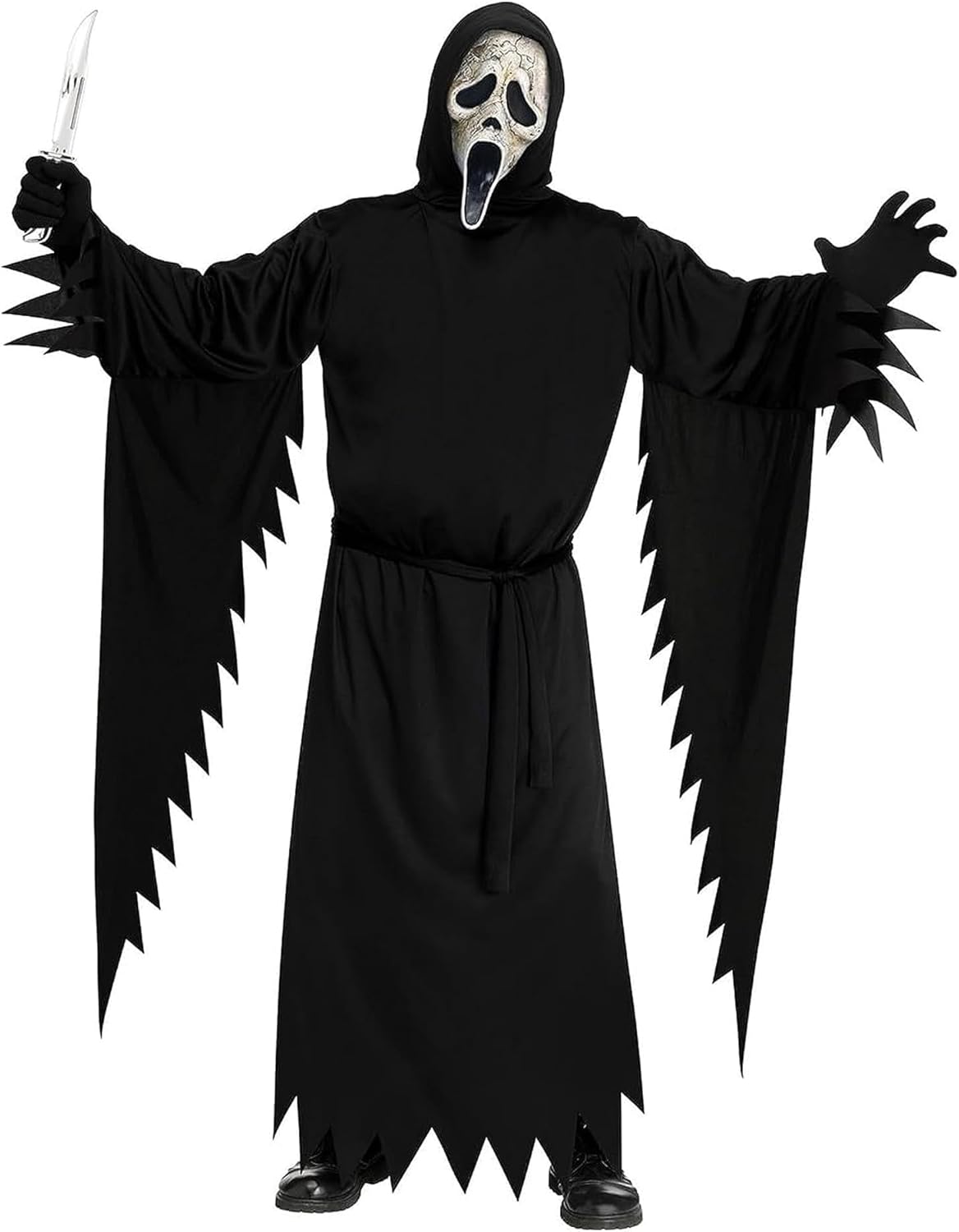 Fun World Ghost Face Deluxe Aged Adult Plus Size Costume