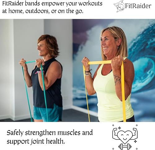 Miniatura 4 de Juego de 5 bandas de resistencia  Bandas de látex natural resistentes para piernas y glúteos  Entrenamiento, yoga, pilates y terapia física