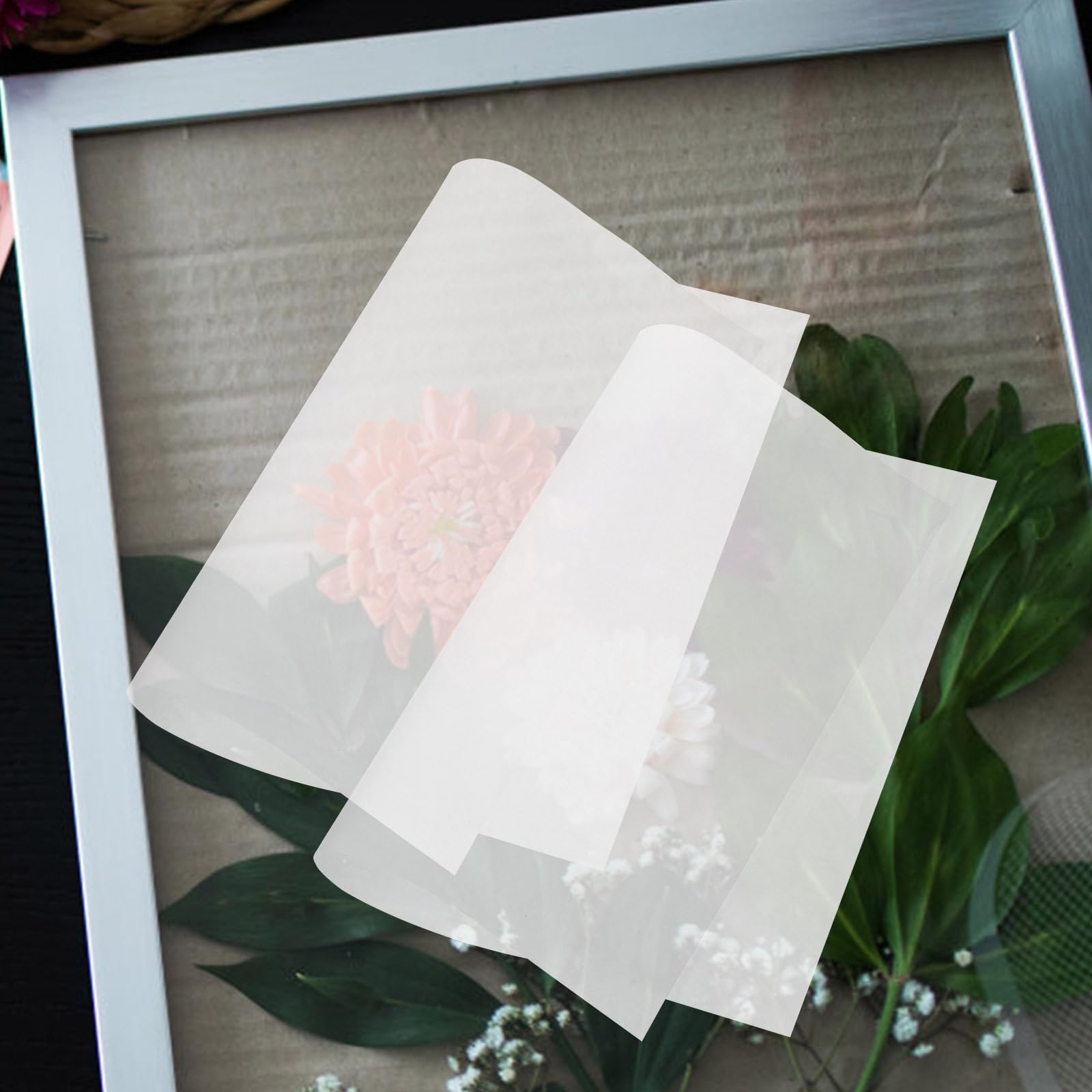 Générique Papier Buvard Blanc pour Presse à Fleurs 30pcs, Facile à Découper et Très Absorbant, Pressage de Fleurs Création DIY