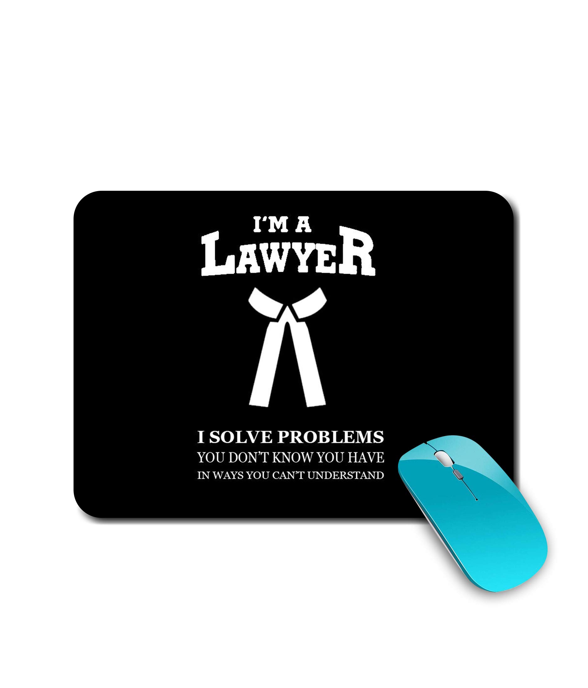 CoverkickCoverkick- Lawyer | Law | Advocate | Court |Stylish | Printed Mouse Pad/Designer Waterproof Coating Gaming Mouse Pad for Computer/Laptop (Multi18)
