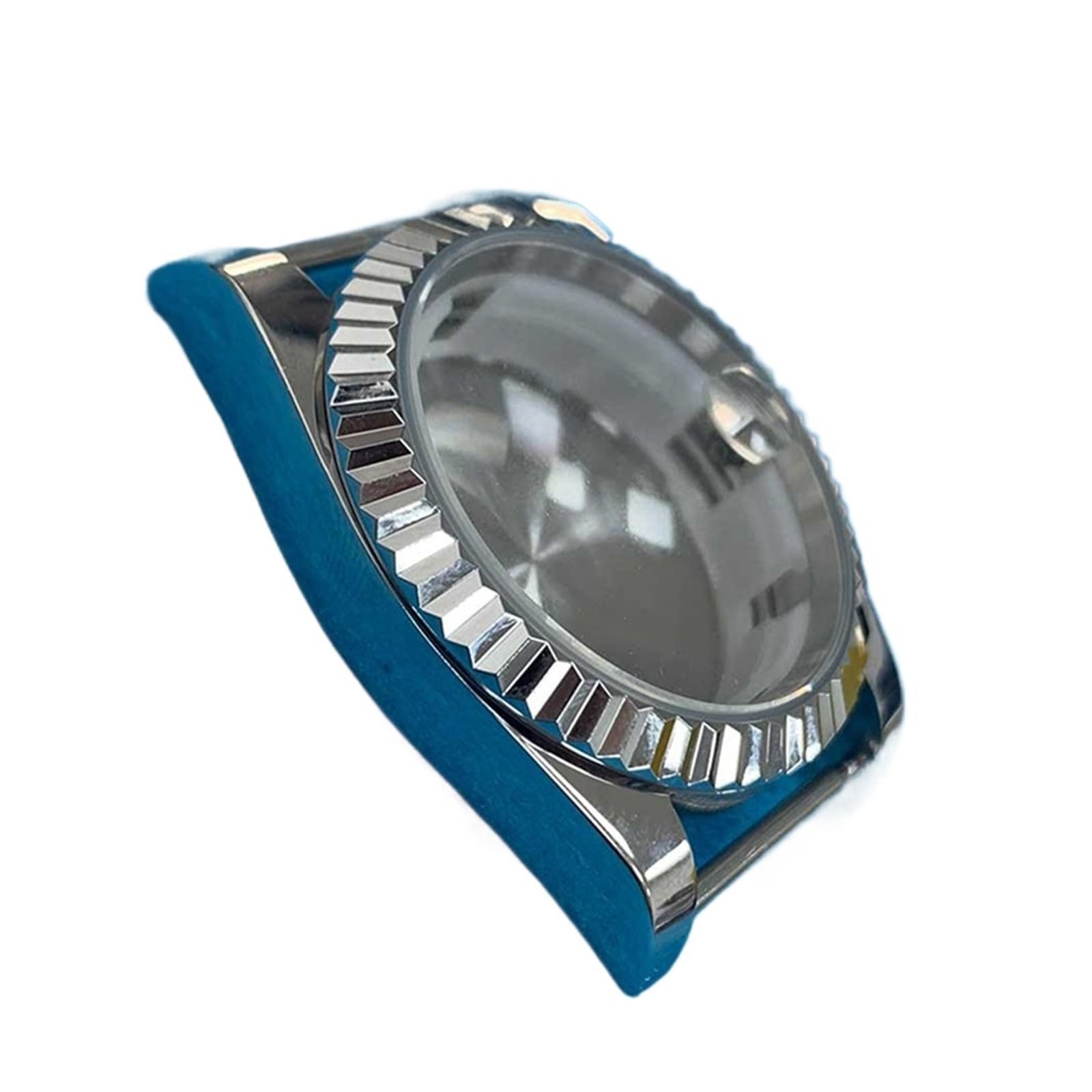 Boîtier de Montre en Acier Inoxydable 36mm, for 8215 2813 8205 8200, Lunette cannelée, Verre minéral, boîtier Miroir, pièces de Montre