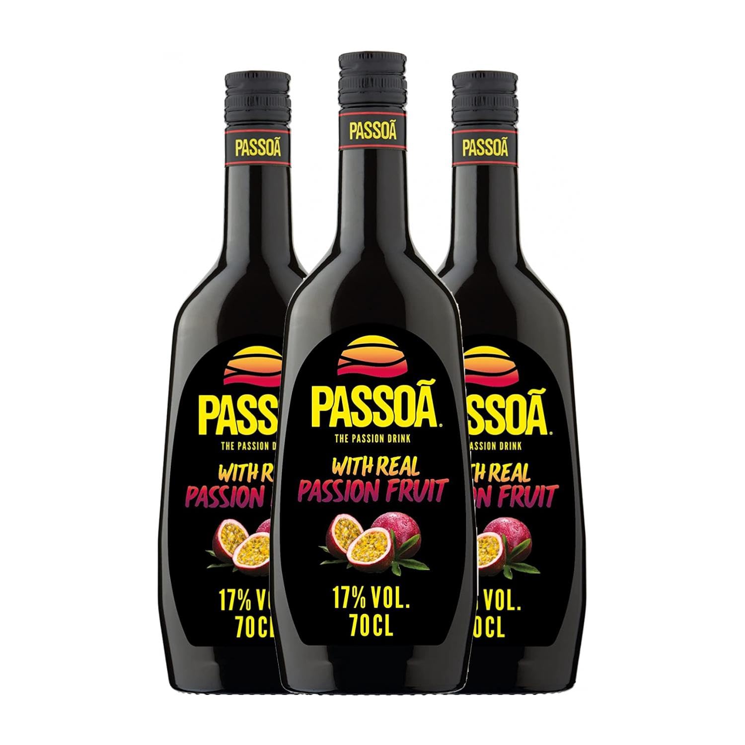 Licores Cointreau Passoá Fruta de la Pasión 70 cl (Caja de 3 Botellas de 70 cl)