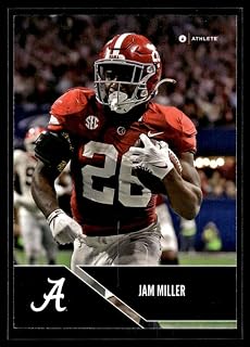 Football 2024 Onit Athlete Alabama Crimson Tide Parallel Black #P-2 Jam Miller