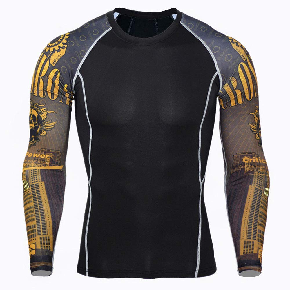 Męski zestaw odzieży sportowej z nadrukiem fitness dres do biegania stroje sportowe trening kolarski siłownia jogging kompresyjna koszula i spodnie dresowe legginsy, kolor4, 4XL