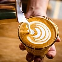 Vista 7 de Easyworkz Jarra de café expreso al vapor de acero inoxidable de 15 onzas para espumar café Picther, jarra de leche, taza de arte de capuchino