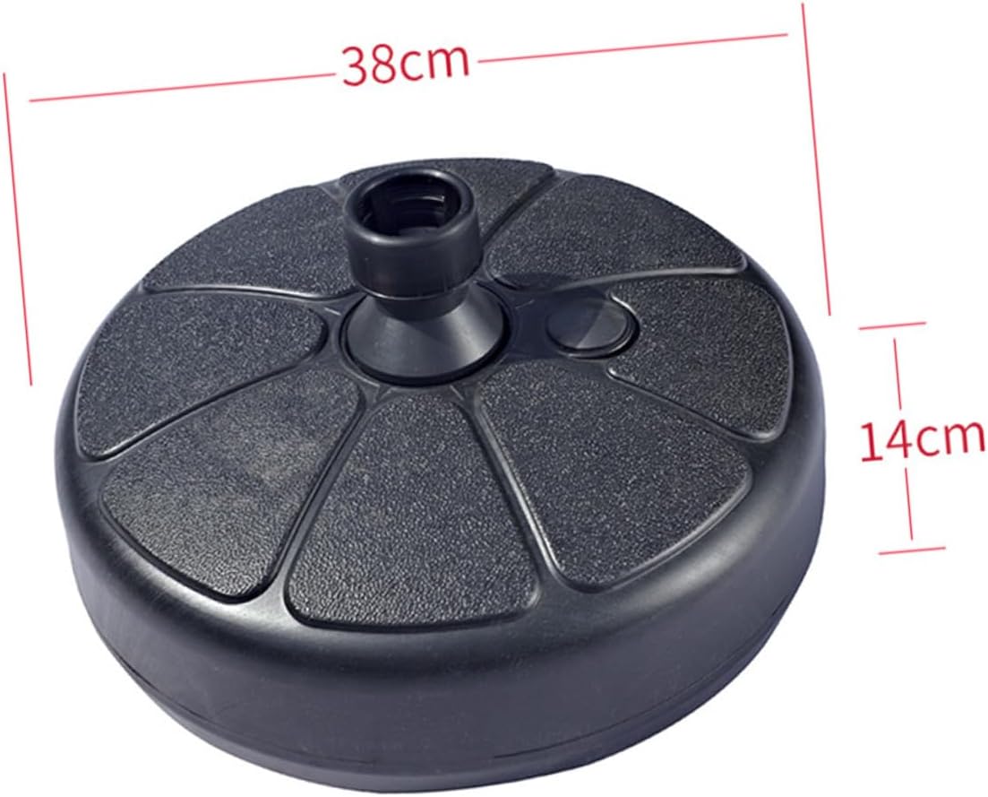 Heavy Duty Plastic Parasol Umbrella Base with Water Sand Fillable Design for Enhanced Stability Black Patio Umbrella Stand Suitable for Outdoor Garden Use