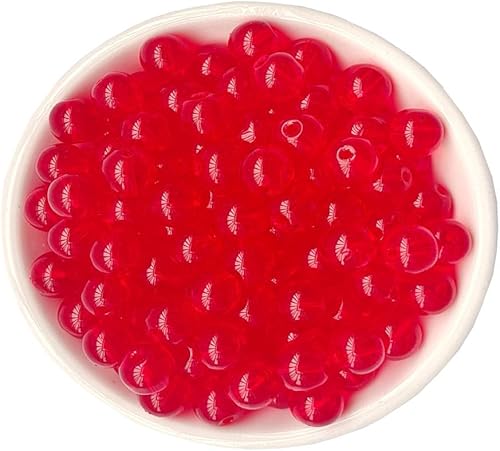 Cuentas de vidrio de 0.315 pulgadas (0.315 in), 100 cuentas redondas lisas sueltas para pulseras, collares, joyería, manualidades (0.315 pulgadas,