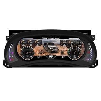 Digital Dash Speedometer Instrument Cluster for Jeep Wrangler JK | 2011-2017, Jeep Wrangler Unlimited, Automotive Replacement Instrument Panel Gauges, Digital Cluster Instrument Speedometer-B