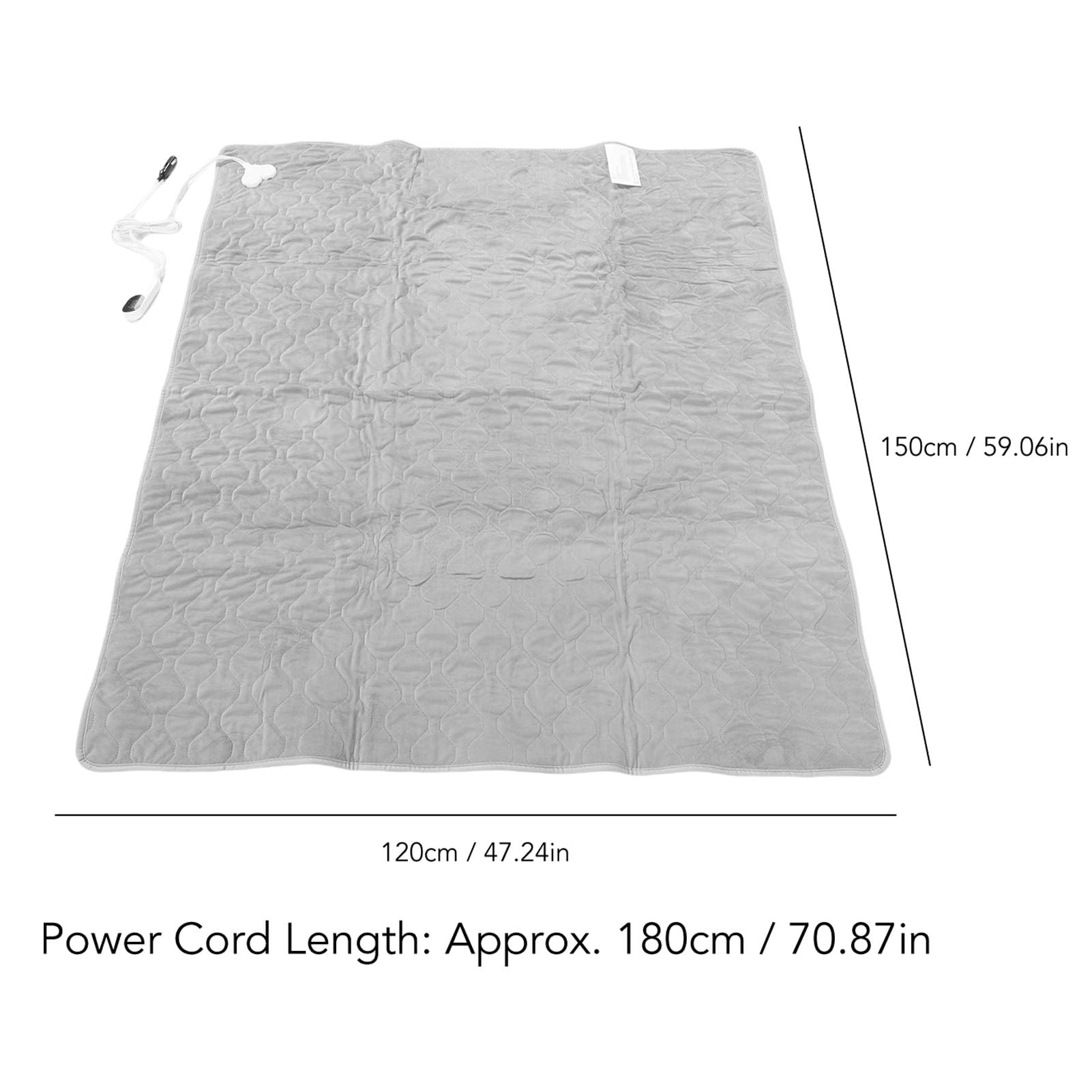 Coperta Riscaldata per Auto 12V, 59 x 47 pollici, 9 livelli temperatura