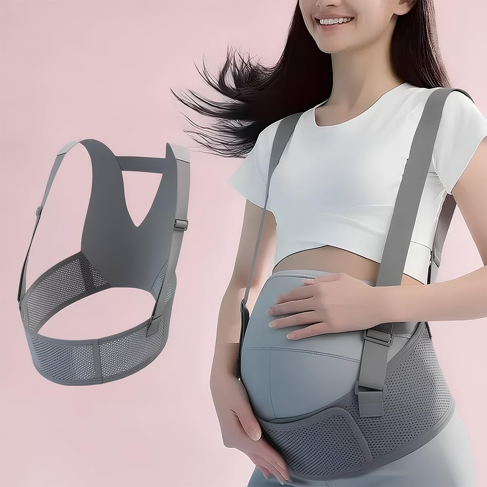 StarAndDaisy Pregnancy/Belly Support belt/band, Abdominal Belt For Women, Maternity Belt for Waist, Pelvis & Tummy Support, Adjustable & breathable fabric -Beige