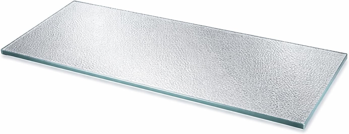 VETRO Ripiano Frigorifero Universale (47 cm x 30 cm Opaco stampato c) spessore 4mm