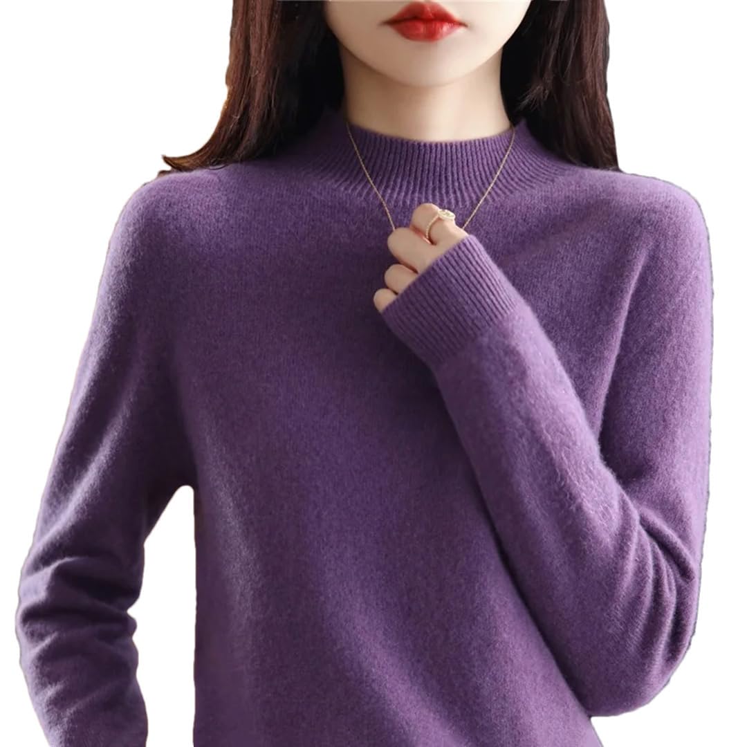 Modny damski sweter z dzianiny golf z długim rękawem sweter jesień sweter top