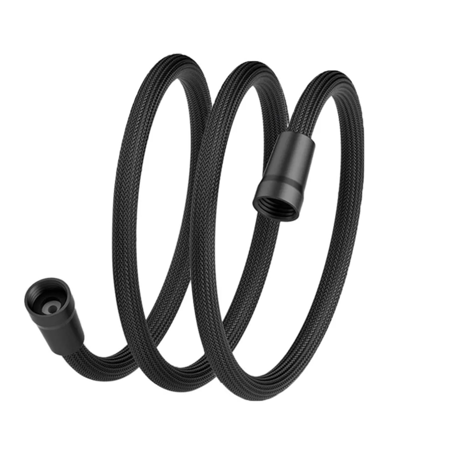 Xvdrfsd One Color Shower Hose 1.5/2 Meter Anti Winding Handheld Shower Hose Universal Interface Flexible Tube High Pressure Gi/2 Bath Nylon Pipe(Black-1.5Meter)