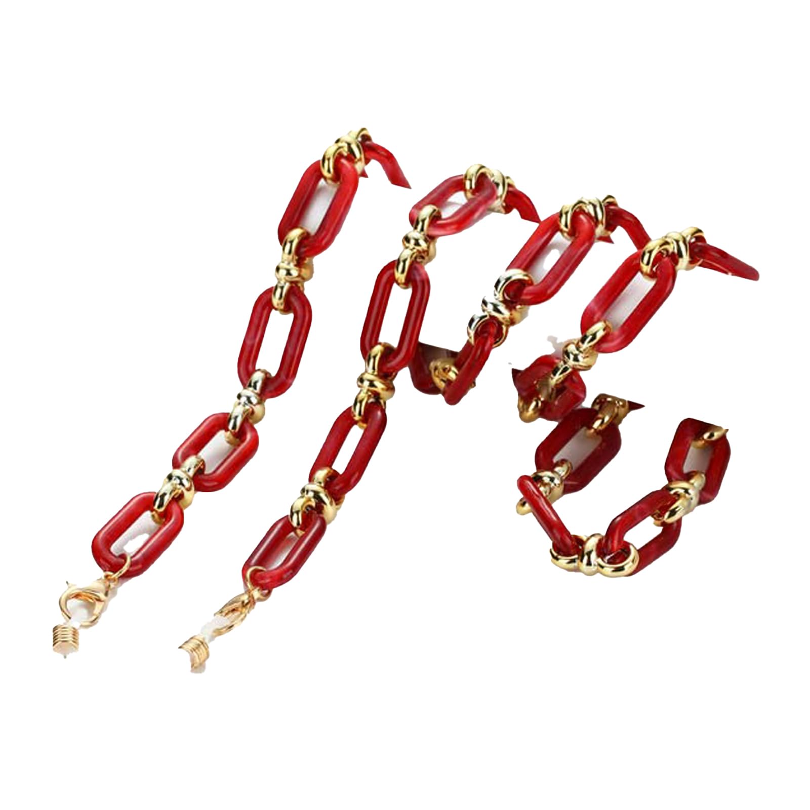 DWhui Button Chain Eyeglass Glasses Chain Women Anti-lost Mask Hanging Sunglasses Lanyards Hold Cord Strap Rope Necklace.