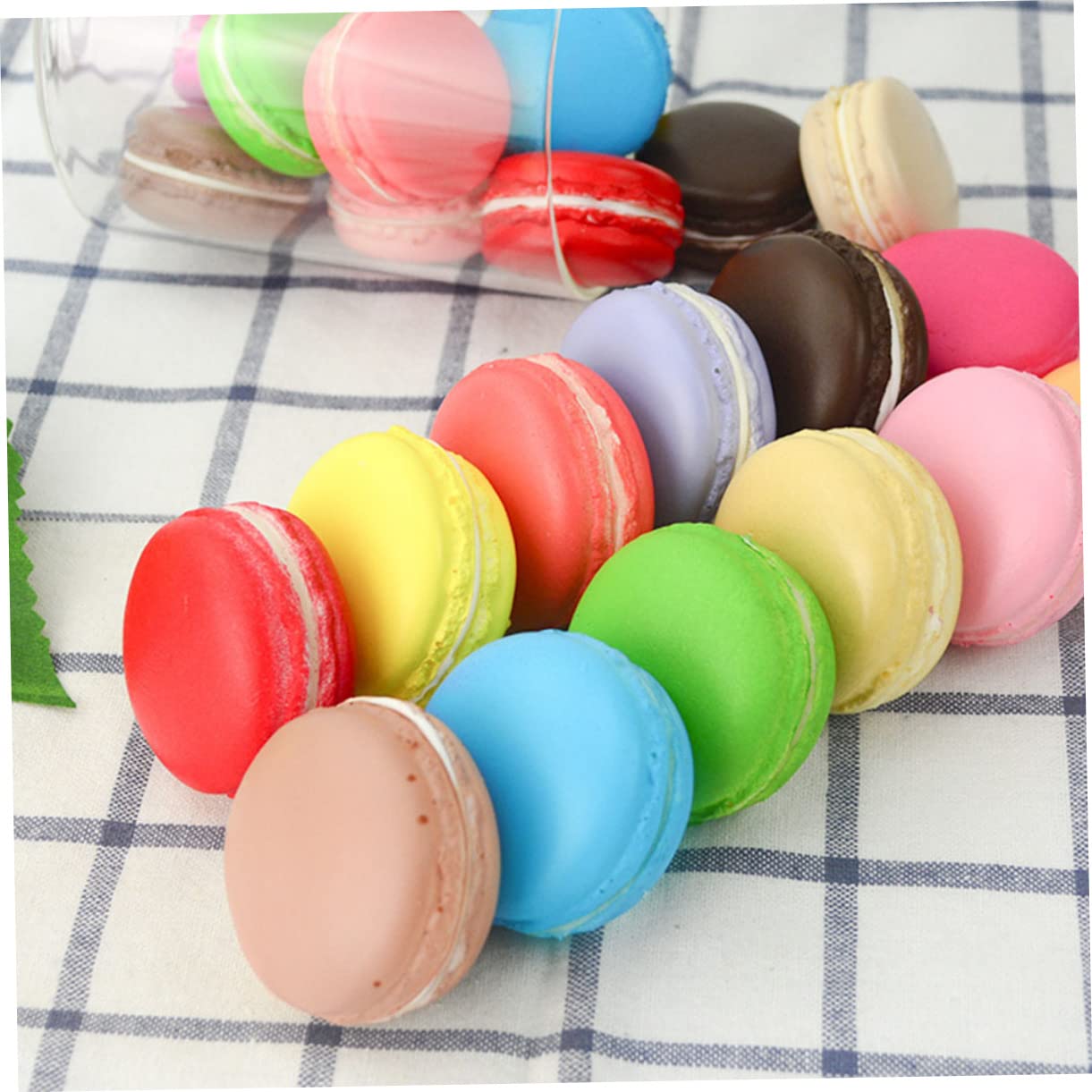 JOINPAYA DIY Painting Toys Boys and Girls Graffiti Macarons Set Unfinished Macaron Models for Boys and Girls Paint Kit Painting Crafts for Children