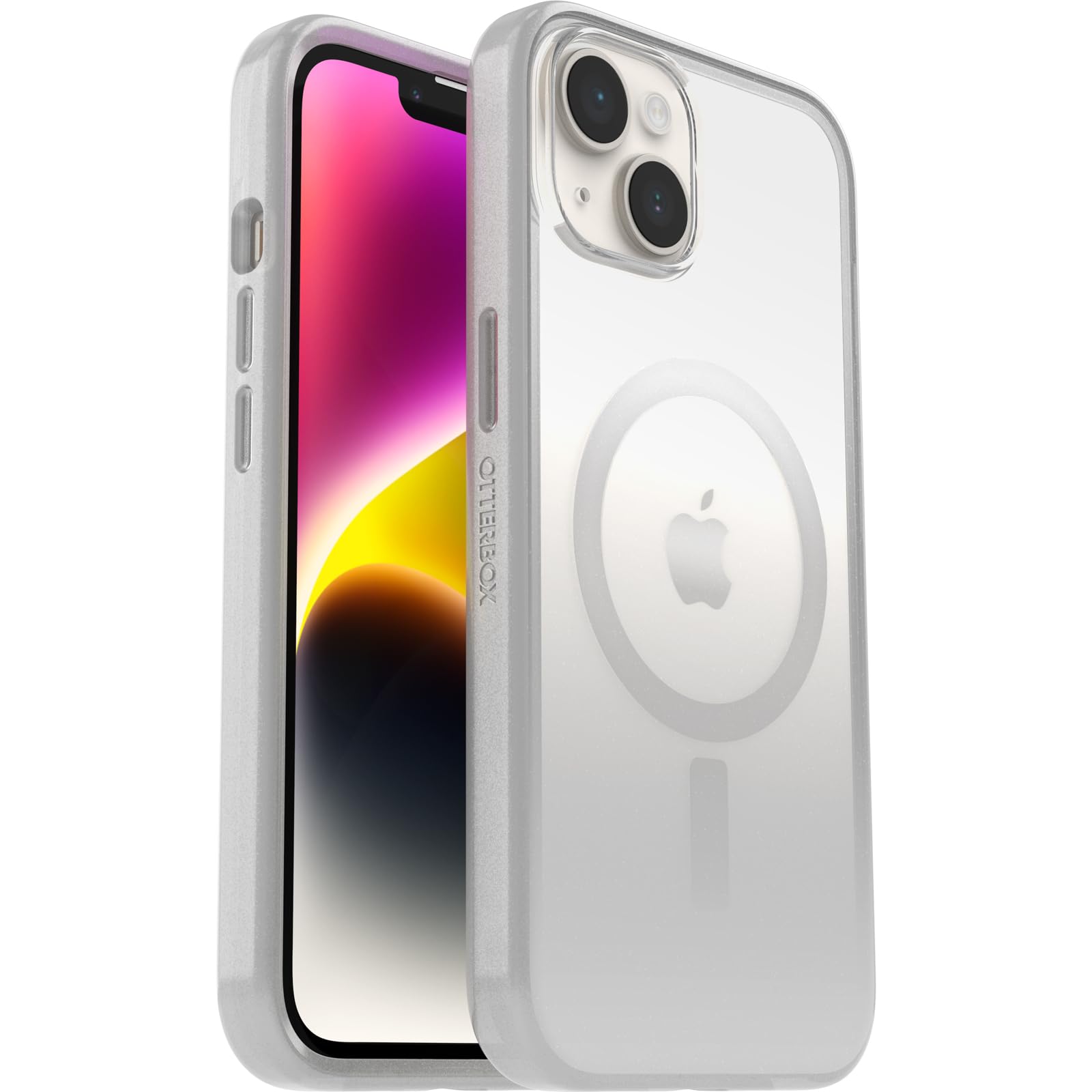 OtterBox Cover Serie Clear Case con MagSafe per iPhone 14, Resistente a Shock e Cadute, Ultra Sottile, Protettiva, Testata 2x vs le norme anti caduta MIL-STD 810G, Gallant