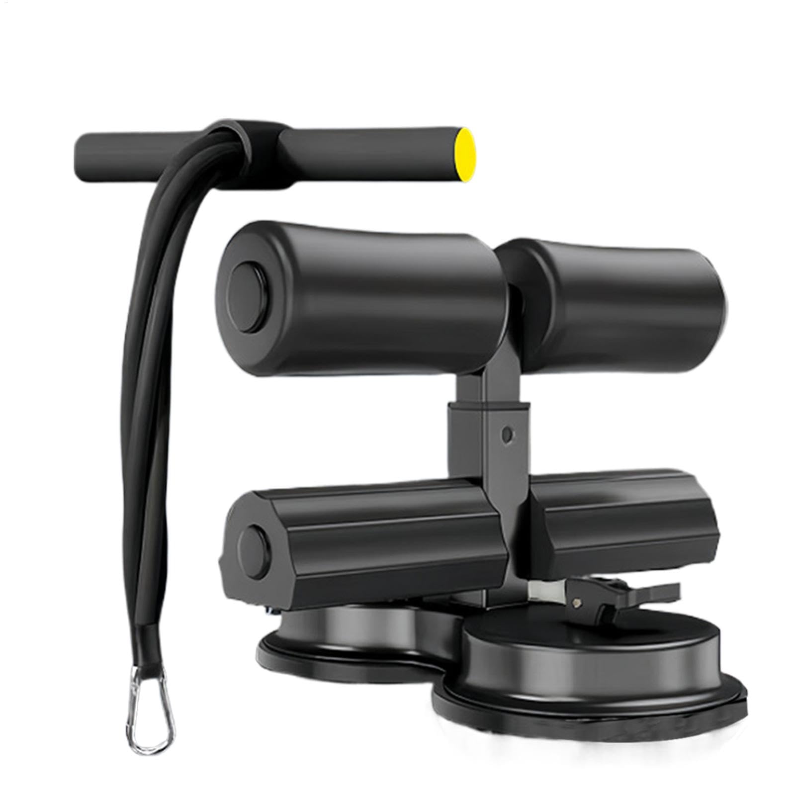 Sit Up Machine per addominali, supporto regolabile con ventosa, supporto da pavimento, attrezzo per allenamento addominale, macchina da pavimento per esercizi in palestra a casa