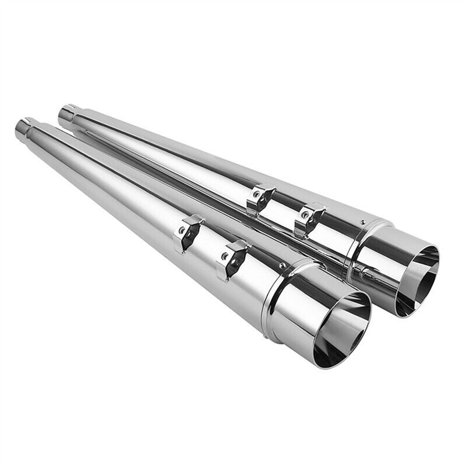Moto 4 "Megafono Slip-On Silenziatori Di Scarico Per Harley Bagger Touring Electra Glide Road King 1995-2016