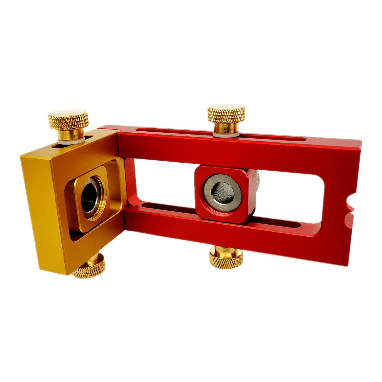 VIDOO śruba Jig 2 w 1 Stop Aluminium Regulowana Prowadnica Wiertarska Pocket Hole Jig dla Szaf i łóżek-B