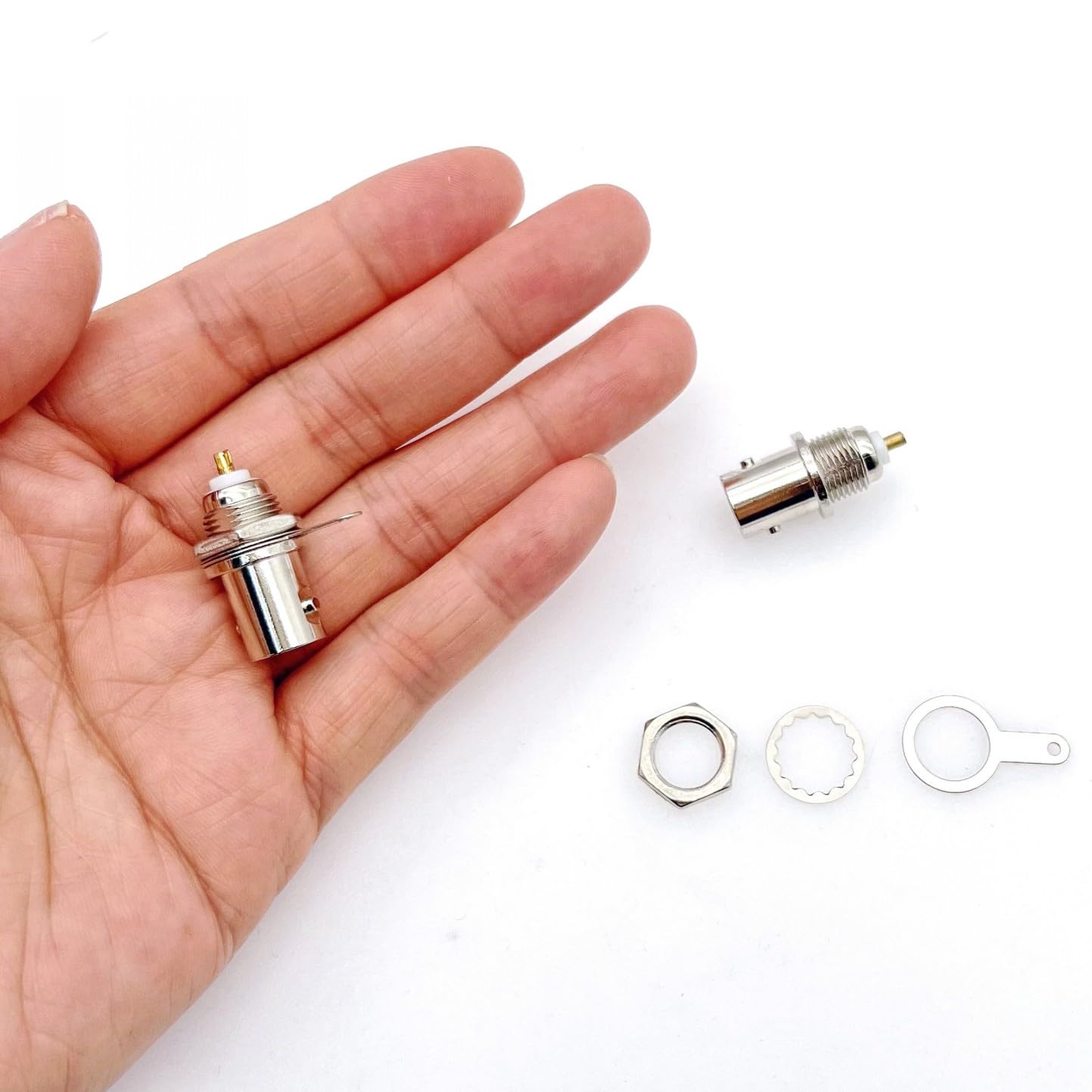 Adattatore Rf Bnc Adattatore RF Coassiale Da Jack Femmina A BNC Femmina - Connettore Dritto, 1:1, Per Antenne E Video Adattatore RF BNC A N Femmina - Foto 3