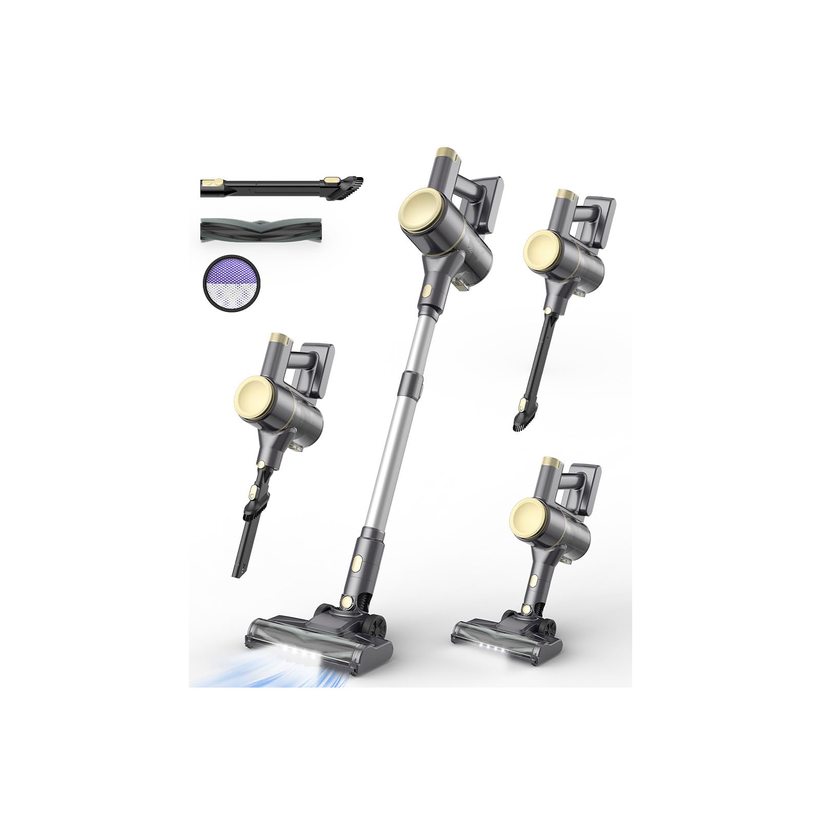 Photo 1 of UML0 N8 Cordless Vacuum Cleaner,Lightweight Stick Vacuum with Powerful Suction,2200mAh Battery,40 Mins Runtime, Self-Standing,Rechargeable Vacuum Cleaners for Home Hardwood Floor Pet Hair