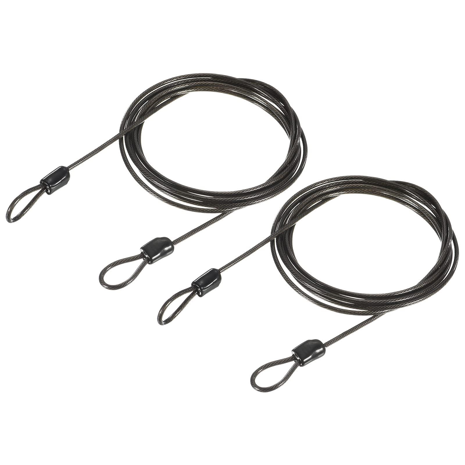 TOP-VIGOR 2Pcs Security Steel Cable