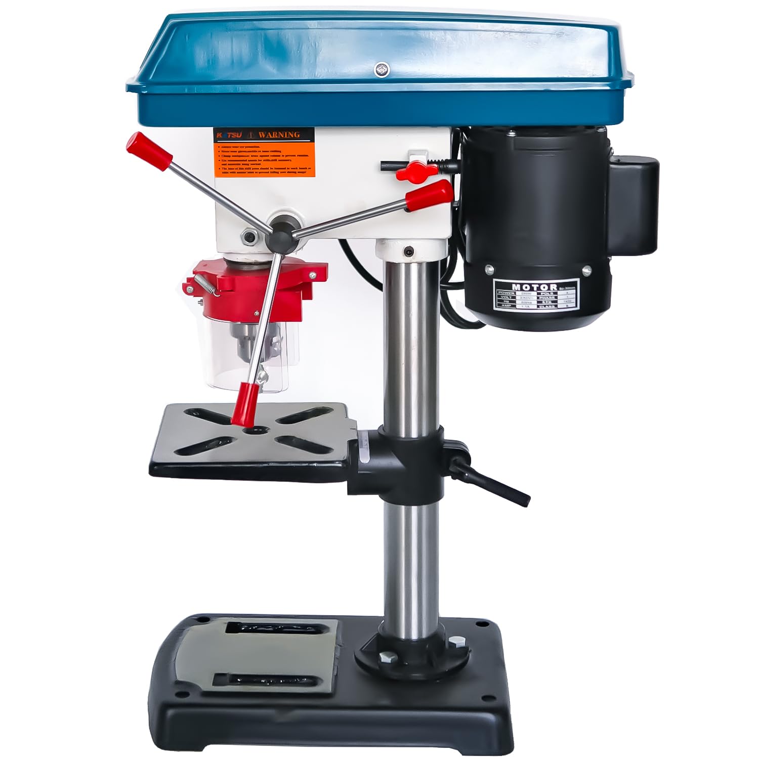 KATSU Tools Taladro de columna de banco 250 W + mandril 13 mm + interruptor electrónico de 5 vel. + profundidad de perforación 50 mm + 2620 rpm
