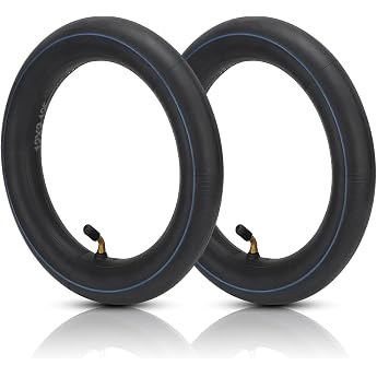 DAWRIS Pack of 2 12 Inch Pushchair Inner Tube Bicycle Inner Tube 12 Inch with Angle Valve 45  Including 12 x 2 1/8 Thickened Compatible for Pushchairs Tricycle Balance Bike Bicycle Children's Bike