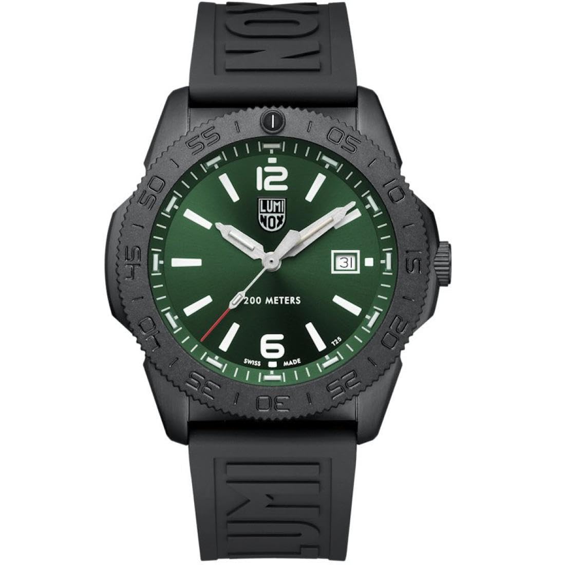 Luminox Pacific Diver Mens Watch with Green Dial and Black Strap XS.3137.B