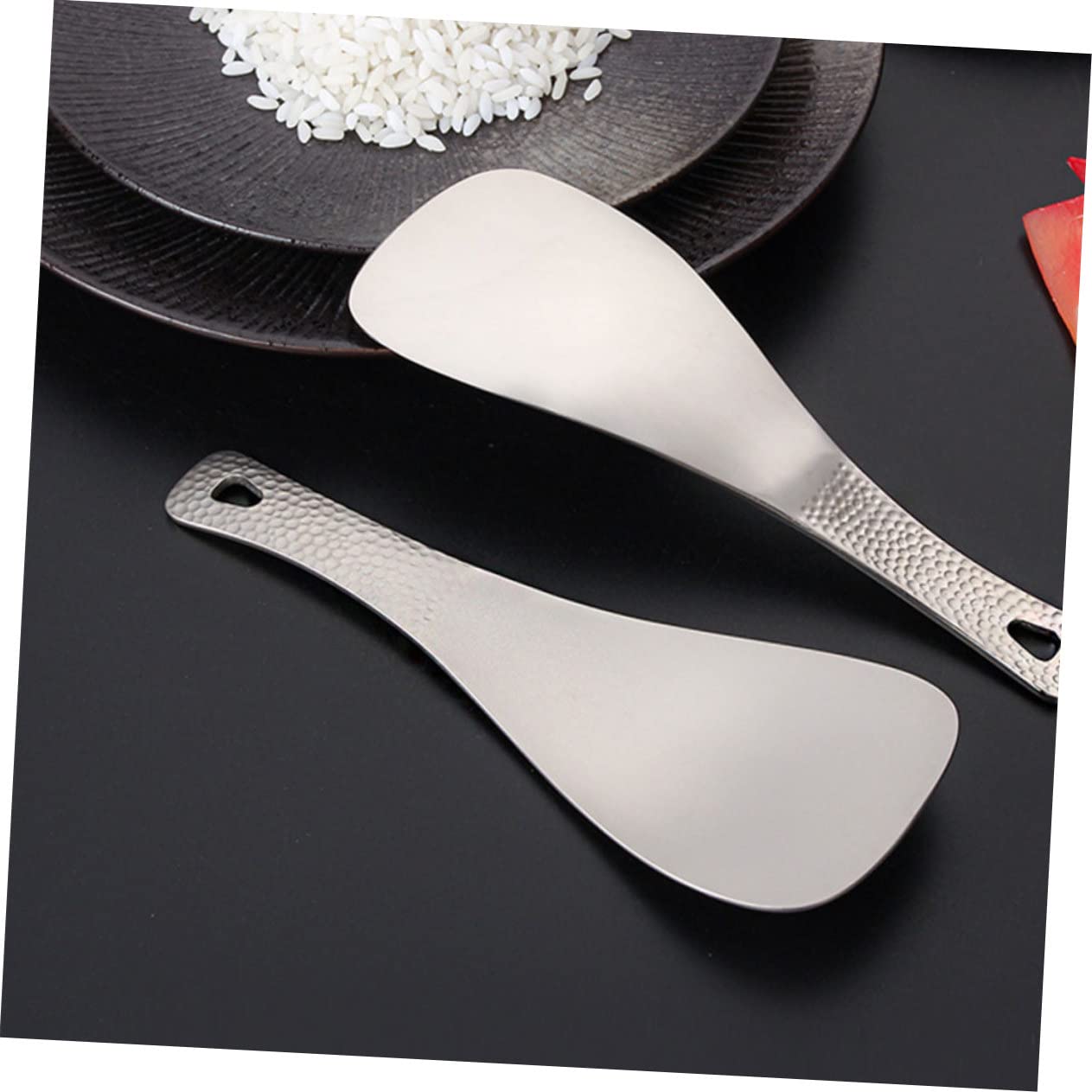 BESTonZON 2 Stück Löffel für Camping Outdoor Leichter Rostfreier Besteck für Rucksackreisen Kompakte Langlebige Küchenutensilien für Picknick und Grill
