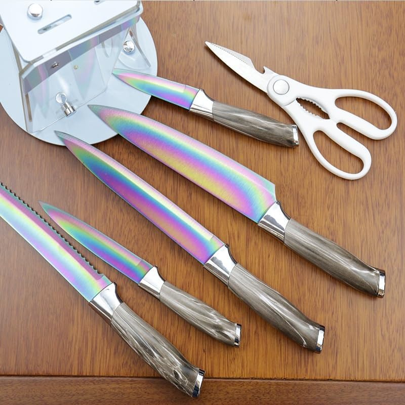 DAXXIN Kitchen Knife Sets, 7pcs Multi-function Knife Set Stainless Steel Kitchen Kitchen Kitchen Knife Set Set Knife Chef Knife Sets(1), ZJH6868