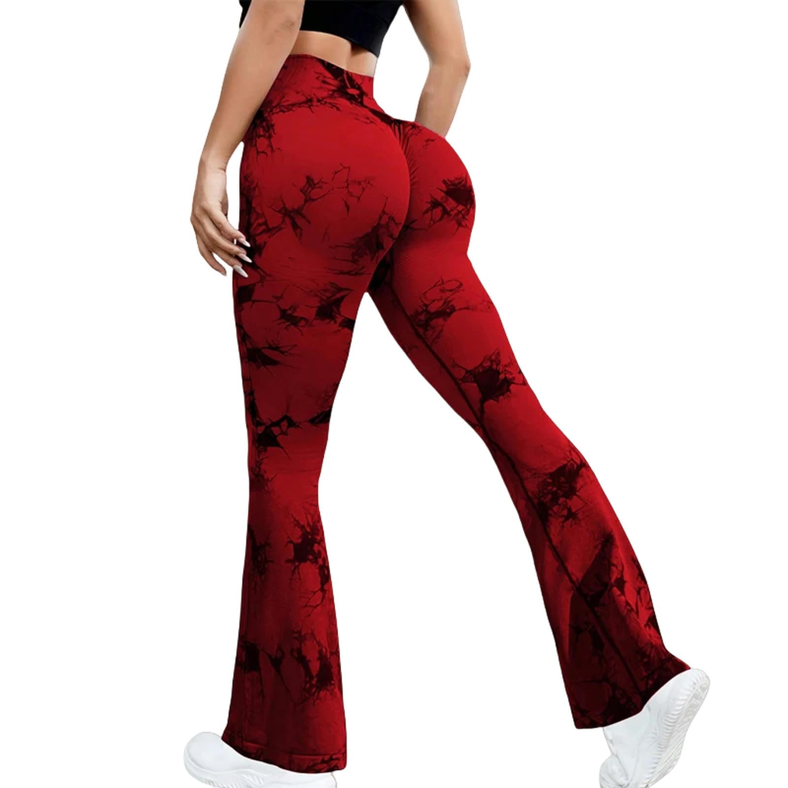 Legginsy dla kobiet UK sportowe legginsy dla kobiet legginsy na siłownię z wysokim stanem bezszwowe legginsy do jogi na siłownię trening-ciemnobrązowe - S