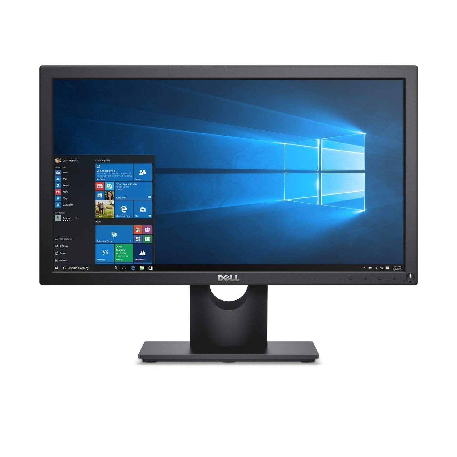 Dell 19.5 inch (49.41 cm) LED Backlit Computer Monitor - HD, TN Panel with VGA Port - E2016HV (Black)