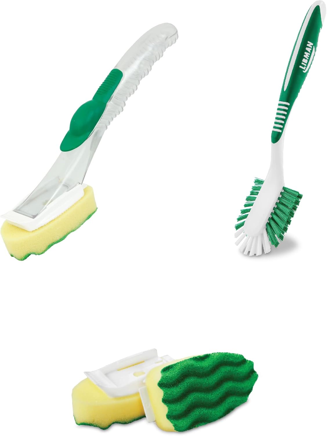 Libman AllPurpose Scrubbing Dish Wand Bundle with AllPurpose Kitchen