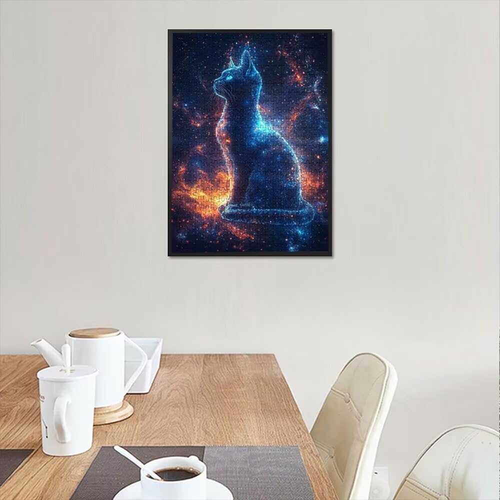 Puzzle 2000 Pezzi, Gatto Stellare 3D Puzzle per Adulti Impegnativo, Educa Puzzles Artistico, Divertente E Stimolante Puzzles Decorativo per La Famiglia, Regalo e Decorazione Pareti DX0YL6-947