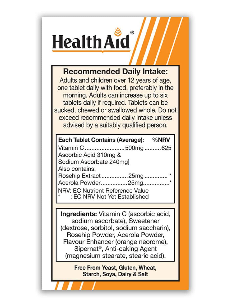 Vitamin C 500mg 100's Masticabile