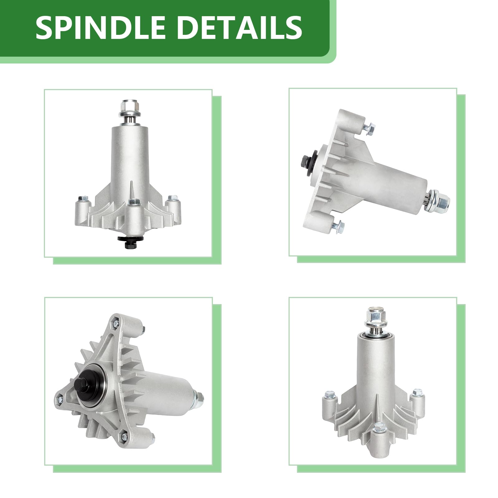 Paquete De 2 Unidades 130794 Conjunto Husillo Cubierta Sustituye a 532130794 128285 285-456 128774 Compatible Con AYP Hus Qvarna Se Adapta a Cubiertas 36 Pulgadas, 38 Pulgadas Y 42